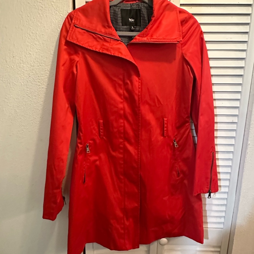 Vince Vibrant Red Women's Trench Coat